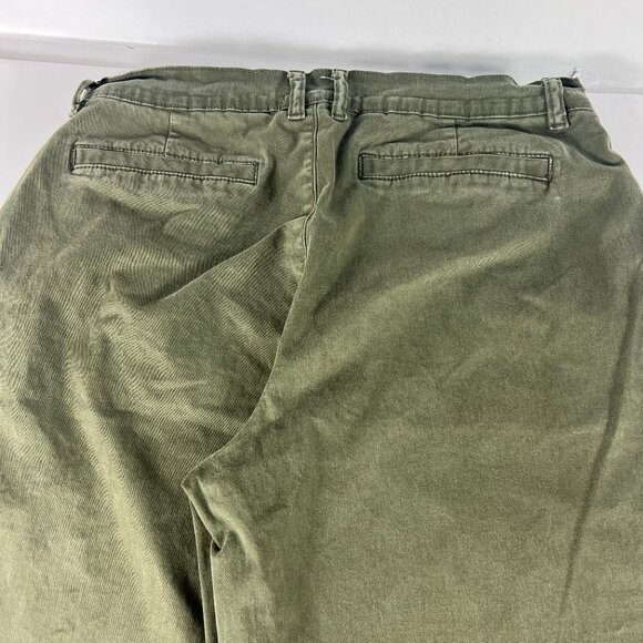 Frame Pants Women's 33x30* Le Tomboy Wide Leg Dark Green Stretch Trousers Tag 31 - Picture 10 of 16